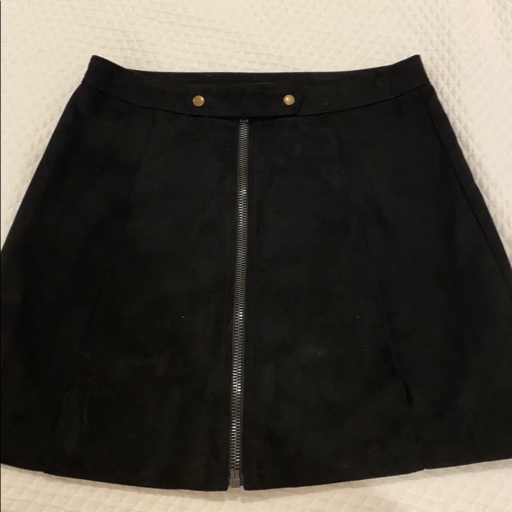 bishop + young suede black skirt! Cute :)